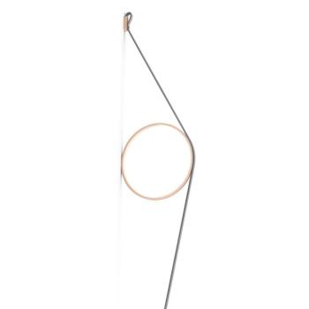 FLOS Wirering Grey LED fali lámpa, gyűrű rózsaszín kép