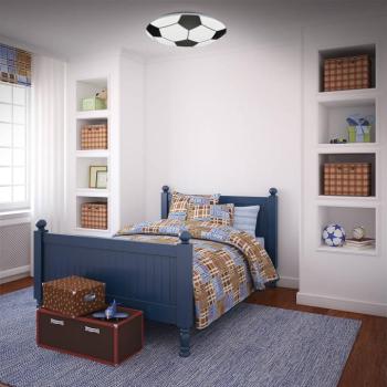 Focilabda LED mennyezeti lámpa, fekete-fehér Ø27,5 kép