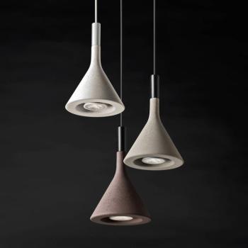 Foscarini Aplomb Mini függő lámpa beton, fehér kép