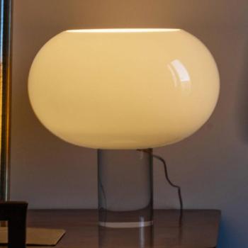 Foscarini asztali lámpa Buds 2, fehér, üveg, műanyag, E27 kép