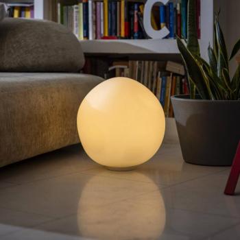 Foscarini asztali lámpa Hoba Grande, Ø 36 cm, fényerőszabályzó, üveg kép