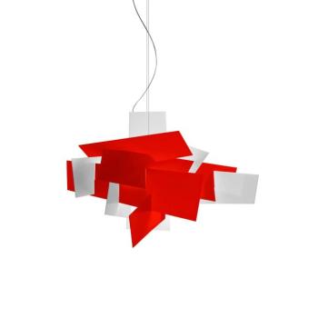 Foscarini Big Bang LED függőlámpa, piros, Ø 96cm kép