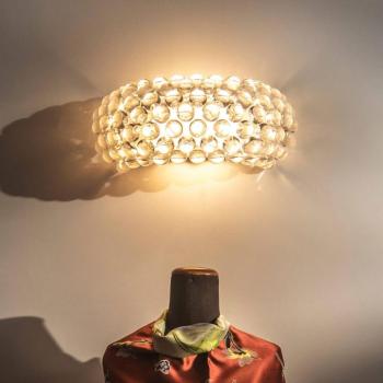 Foscarini Caboche Plus media R7s fali lámpa világos kép