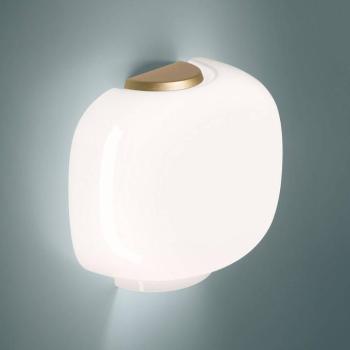Foscarini Chouchin 3 Semi fali lámpa fehér/arany kép