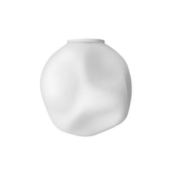 Foscarini Hoba Media mennyezeti lámpa, Ø 25 cm, fehér, üveg kép
