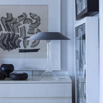 Foscarini LED asztali lámpa Chapeaux M, szürke kép