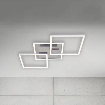 Frame LED mennyezeti lámpa fok-dimm króm-alu 76x37 kép