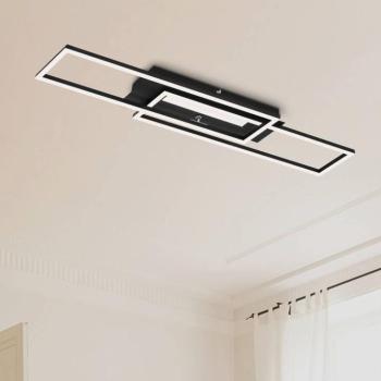 Frame Mid 3 000 K LED mennyezeti lámpa, fekete kép