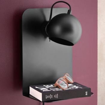FRANDSEN Ball USB fali lámpa fekete matt kép