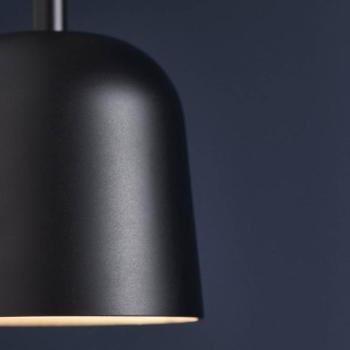 FRANDSEN LED-es függesztett lámpa Satellite, fekete, fém, Ø 7 cm kép