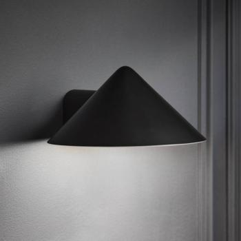 FRANDSEN LED fali lámpa Grasp, fekete, szélesség 15 cm, fém kép