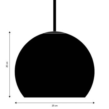 FRANDSEN lógó világítás Ball Glass, homokszürke, Ø 25 cm kép