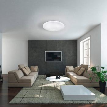 Frania-S LED mennyezeti lámpa, kristályhatás Ø33cm kép