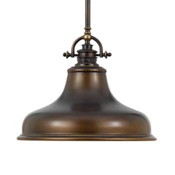 Függő lámpa Emery 1-izzós bronz Ø 34,3 cm kép