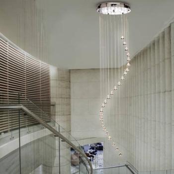 Függő lámpa Hallway, kristály függőrésszel, 180 cm kép