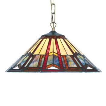 Függő lámpa Lillie Tiffany stílus 1 x E27 kép