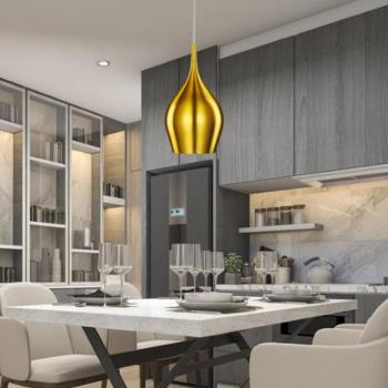 Függő lámpa Vibrant Ø 12 cm arany kép