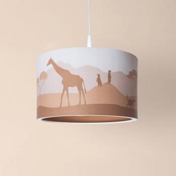Függőlámpa 25/40 Scandi Savanne, Ø 38 cm, narancssárga, E27 kép