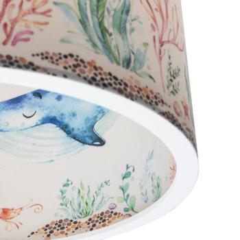 Függőlámpa 25/40 Tengeri állatok, Ø 38 cm, színes, műanyag kép