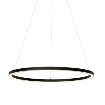 Függőlámpa fekete 80 cm beépített LED-del, 3 fokozatban szabályozható - Girello kép