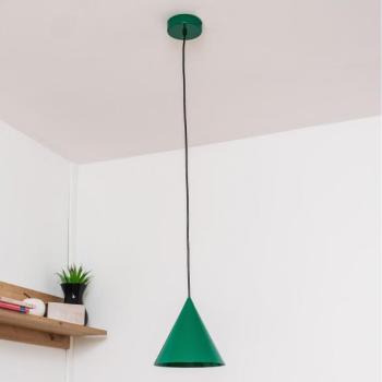  Függőlámpa kábellel ETNA 1xE27/15W/230V átm. 18,5 cm zöld  kép