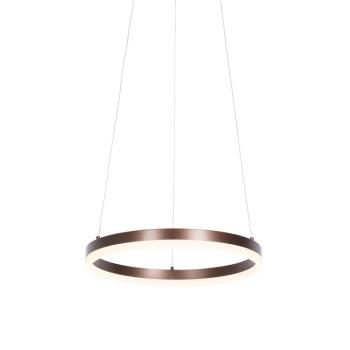 Függőlámpa sötét bronz 40 cm LED-del, 3 fokozatú fényerő-szabályozóval - Anello kép
