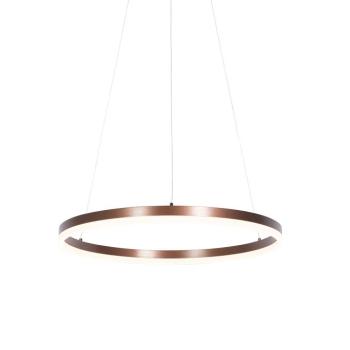 Függőlámpa sötét bronz 60 cm, LED-del, 3 fokozatú fényerő-szabályozóval - Anello kép