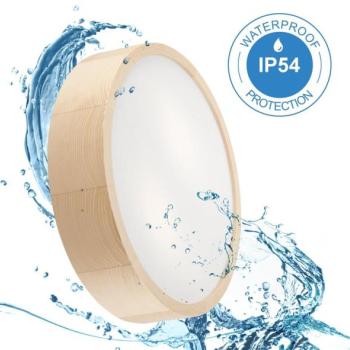  Fürdőszobai mennyezeti lámpa NATURAL 3xE27/15W/230V IP54 fenyő 37 cm  kép