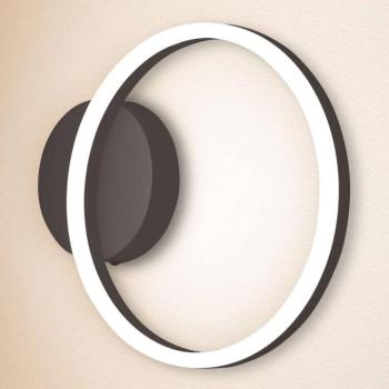 Giotto LED fali lámpa, egyégős, fekete kép