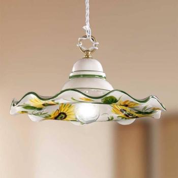 GIRASOLA függő lámpa vidéki ház stílus 32 cm kép