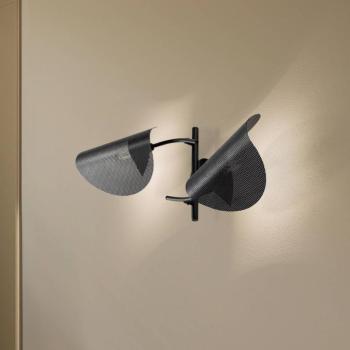 Gladio fali lámpa, fekete, 2 izzós kép