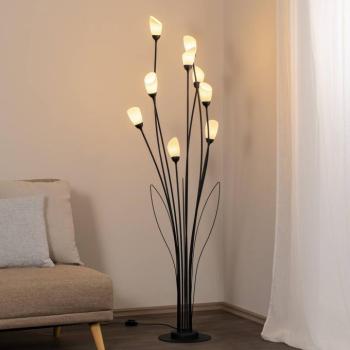 Gloriosa álló világítás, fekete, üveg, 9 izzós kép