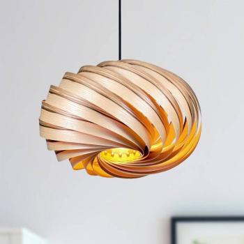Gofurnit Quiescenta függő lámpa, kőris, Ø 45 cm kép