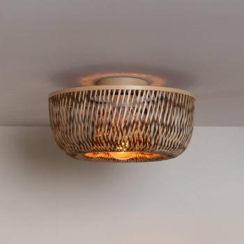 GOOD & MOJO Barbados mennyezeti lámpa, barna, Ø 35 cm, bambusz E27 kép