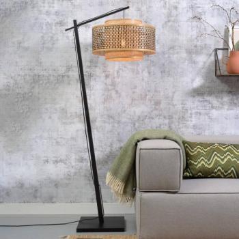 GOOD & MOJO Bhután állólámpa fekete 176cm Ø50cm kép