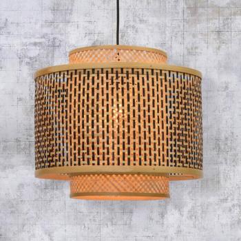 GOOD & MOJO Bhutan bambusz függőlámpa Ø 40 cm kép