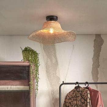 GOOD & MOJO Ibiza mennyezeti lámpa Ø 50cm természetes kép