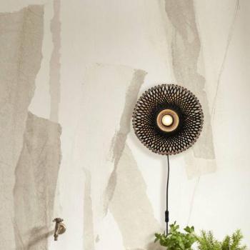 GOOD & MOJO Kalimantan fali fekete Ø 30cm kép