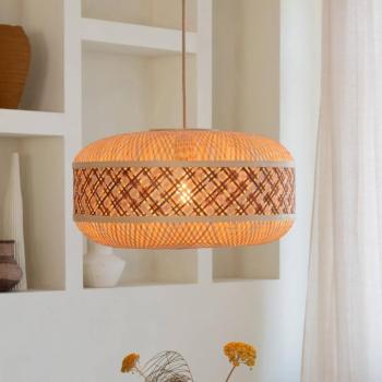 GOOD & MOJO Langkawi lógó világítás, barna Ø 50 cm, bambusz E27 kép