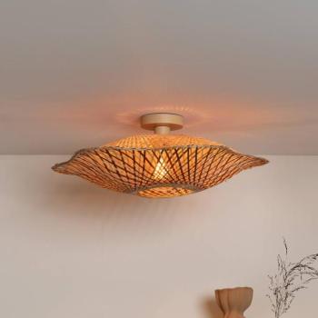 GOOD & MOJO Madura mennyezeti világítás, Ø 60 cm, barna, bambusz E27 kép