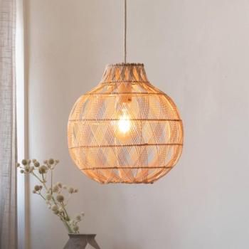 GOOD & MOJO Mendoza lógó világítás, természetes, Ø 35 cm, bambusz E27 kép