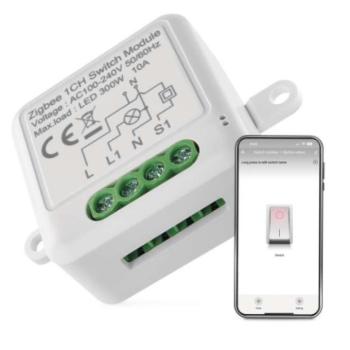 GoSmart kapcsolómodul IP-2101SZ, ZigBee, 1 csatornás kép