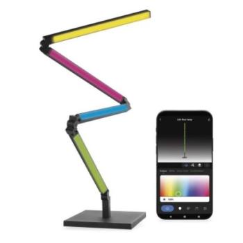 GoSmart LED állólámpa, fekete, 175 cm, meleg fehér / RGBIC WiFi kép