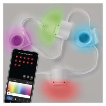 GoSmart LED reflektor - 85 cm-es lánc, 4 rész, 7 W, RGBIC+CCT, dimmelhető, WiFi kép