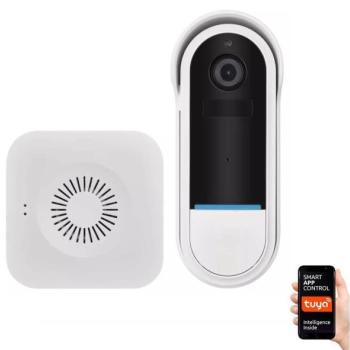  GoSmart vezeték nélküli video csengő mozgásérzékelővel, 5V, 3xAA, IP65, Wi kép