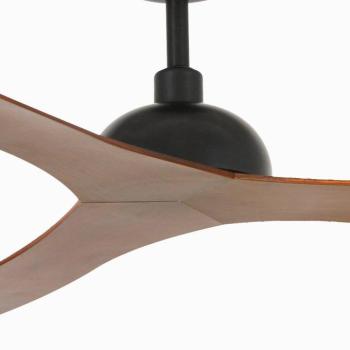Gotland mennyezeti ventilátor, DC, fekete/sötét fa kép