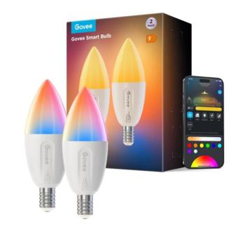 Govee KÉSZLET 2x LED RGBWW Dimmelhető izzó E14/5W/230V 2700 kép
