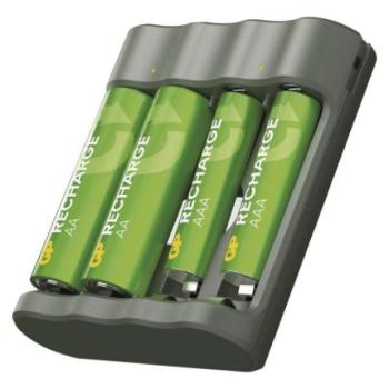 GP Akkumulátor töltő Recharge B441+2xAA Recharge 2100mAh+2xAAA Recharge 800mAh kép