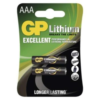 GP Lítium elem HR03 (AAA) 2db/bliszter kép