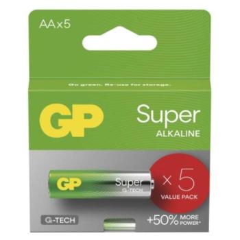 GP Super Alkáli elem AA 5db kép